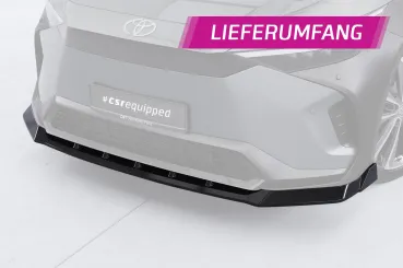 CSR Frontspoiler | Cup-Spoilerlippe mit ABE für Toyota bZ4X / Subaru Solterra CSL881-L Lackierung erforderlich (unlackiert roh)