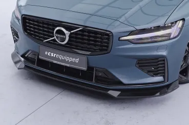 CSR Frontspoiler | Cup-Spoilerlippe mit ABE für Volvo S60 (3.Gen) CSL939-L Lackierung erforderlich (unlackiert roh)