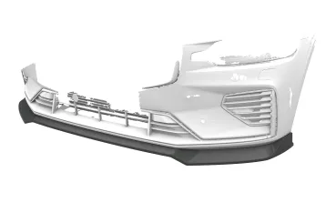 CSR Frontspoiler | Cup-Spoilerlippe mit ABE für Volvo S60 (3.Gen) CSL939-C Carbon Look Hochglanz (keine Lackierung erforderlich)