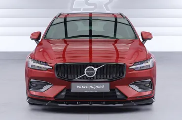 CSR Frontspoiler | Cup-Spoilerlippe mit ABE für Volvo S60 (3. Gen) / V60 (2. Gen) CSL830-G Glossy schwarz Hochglanz (keine Lackierung erforderlich)