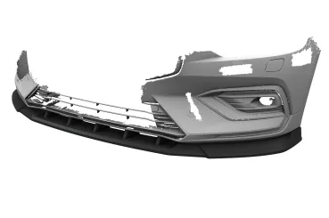CSR Frontspoiler | Cup-Spoilerlippe mit ABE für Volvo S60 (3. Gen) / V60 (2. Gen) CSL830-G Glossy schwarz Hochglanz (keine Lackierung erforderlich)