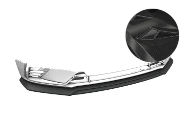CSR Frontspoiler | Cup-Spoilerlippe mit ABE für Volvo S90 / V90 R-Design CSL015-C Carbon Look Hochglanz (keine Lackierung erforderlich)