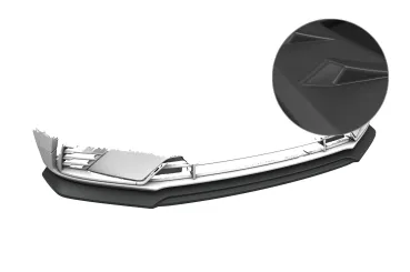 CSR Frontspoiler | Cup-Spoilerlippe mit ABE für Volvo S90 / V80 R-Design CSL015-L Lackierung erforderlich (unlackiert roh)