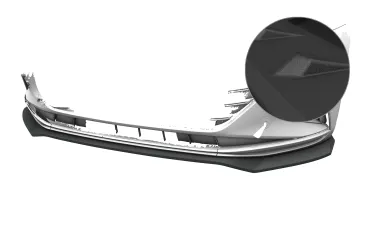 CSR Frontspoiler | Cup-Spoilerlippe mit ABE für VW Arteon (Typ 3H) CSL948-S strukturiert schwarz matt (keine Lackierung erforderlich)