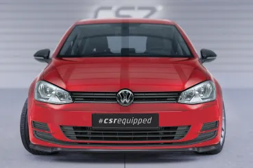 CSR Frontspoiler | Cup-Spoilerlippe mit ABE für VW Golf 7 CSL500-S strukturiert schwarz matt (keine Lackierung erforderlich)