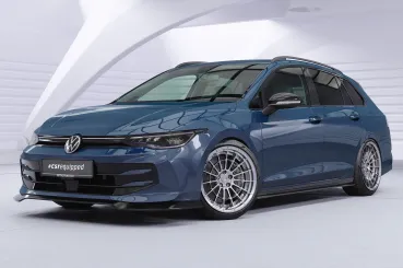CSR Frontspoiler | Cup-Spoilerlippe mit ABE für VW Golf 8 CSL940-S strukturiert schwarz matt (keine Lackierung erforderlich)
