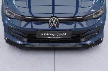 CSR Frontspoiler | Cup-Spoilerlippe mit ABE für VW Golf 8 CSL940-C Carbon Look Hochglanz (keine Lackierung erforderlich)