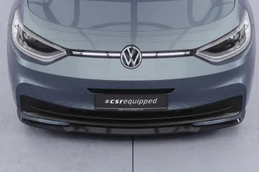 CSR Frontspoiler | Cup-Spoilerlippe mit ABE für VW ID3 CSL528-C Carbon Look Hochglanz (keine Lackierung erforderlich)
