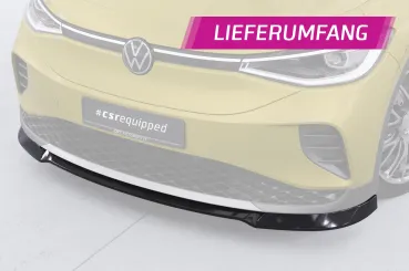 CSR Frontspoiler | Cup-Spoilerlippe mit ABE für VW ID.4 Pure und Pro CSL816-C Carbon Look Hochglanz (keine Lackierung erforderlich)