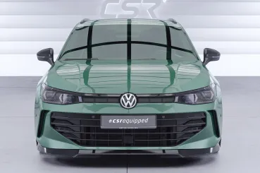 CSR Frontspoiler | Cup-Spoilerlippe mit ABE für VW Passat B9 Variant CSL921-C Carbon Look Hochglanz (keine Lackierung erforderlich)