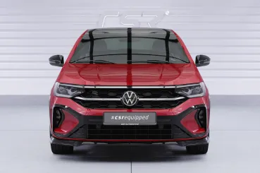 CSR Frontspoiler | Cup-Spoilerlippe mit ABE für VW Taigo (Typ CS) CSL924-C Carbon Look Hochglanz (keine Lackierung erforderlich)