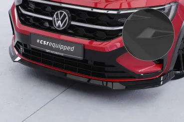 CSR Frontspoiler | Cup-Spoilerlippe mit ABE für VW Taigo (Typ CS) CSL924-S strukturiert schwarz matt (keine Lackierung erforderlich)