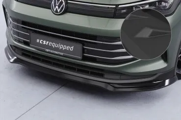 CSR Frontspoiler | Cup-Spoilerlippe mit ABE für VW Tiguan 3 CSL977-S strukturiert schwarz matt (keine Lackierung erforderlich)
