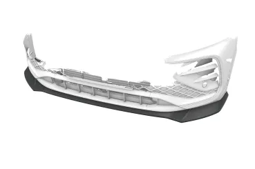 CSR Frontspoiler | Cup-Spoilerlippe mit ABE für VW Tiguan 3 R-Line CSL954-S strukturiert schwarz matt (keine Lackierung erforderlich)
