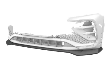 CSR Frontspoiler | Cup-Spoilerlippe mit ABE für VW Tiguan 3 R-Line CSL954-G Glossy schwarz Hochglanz (keine Lackierung erforderlich)