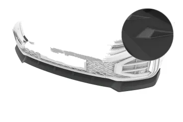 CSR Frontspoiler | Cup-Spoilerlippe mit ABE für VW Touareg 3 (Typ CR) CSL974-S strukturiert schwarz matt (keine Lackierung erforderlich)