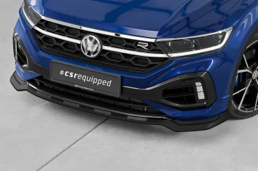 CSR Frontspoiler | Cup-Spoilerlippe mit ABE für VW T-Roc (Typ A1) R CSL923-L Lackierung erforderlich (unlackiert roh)