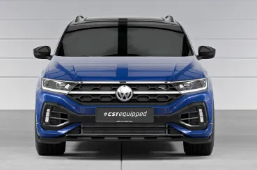 CSR Frontspoiler | Cup-Spoilerlippe mit ABE für VW T-Roc (Typ A1) R CSL923-S strukturiert schwarz matt (keine Lackierung erforderlich)