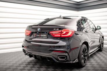 Maxton Design 3D Spoiler CAP V.2 für BMW X6 F16 M-Paket / X6 M F86 schwarz Hochglanz