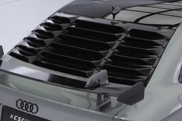 CSR Heckscheibenblende mit ABE für Audi A3 / S3 / RS3 (8V) Limousine HSB139-G Glossy schwarz Hochglanz (keine Lackierung erforderlich)