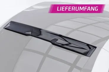 CSR Heckscheibenblende mit ABE für Mercedes-Benz SLK / SLC (R172) Roadster HSB124-S strukturiert schwarz matt (keine Lackierung erforderlich)