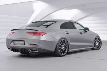 CSR Heckscheibenblende mit ABE für Mercedes-Benz CLS (C257) HSB094-C Carbon Look Hochglanz (keine Lackierung erforderlich)