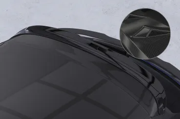 CSR Heckspoiler | Heckflügel mit ABE für Audi A1 8X Sportback HF790-C Carbon Look Hochglanz (keine Lackierung erforderlich)