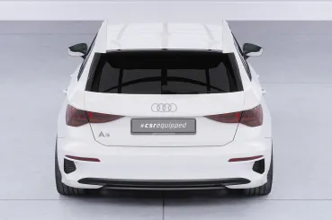 CSR Heckspoiler | Heckflügel mit ABE für Audi A3 (8Y) Sportback HF240-G Glossy schwarz Hochglanz (keine Lackierung erforderlich)