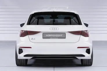 CSR Heckspoiler | Heckflügel mit ABE für Audi A3 (8Y) Sportback HF240-G Glossy schwarz Hochglanz (keine Lackierung erforderlich)