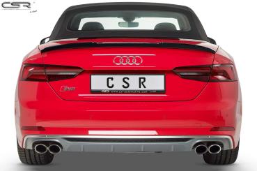 CSR Heckspoiler | Heckflügel mit ABE für Audi A5 F5 Cabrio HF628-L Lackierung erforderlich (unlackiert roh)