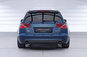 CSR Heckspoiler | Heckflügel mit ABE für Audi A6 C6 Typ 4F Avant HF697-C Carbon Look Hochglanz (keine Lackierung erforderlich)