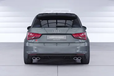 CSR Heckspoiler | Heckflügel mit ABE für Audi S1 (8X) Sportback HF100-G Glossy schwarz Hochglanz (keine Lackierung erforderlich)