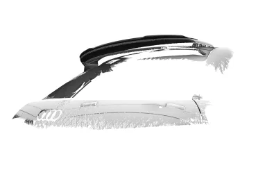 CSR Heckspoiler | Heckflügel mit ABE für Audi S1 (8X) Sportback HF100-L Lackierung erforderlich (unlackiert roh)