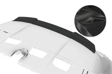CSR Heckspoiler | Heckflügel mit ABE für BMW 1er F70 M-Paket HF274-C Carbon Look Hochglanz (keine Lackierung erforderlich)