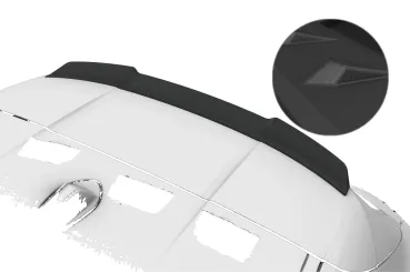 CSR Heckspoiler | Heckflügel mit ABE für BMW 1er F70 M-Paket HF274-S strukturiert schwarz matt (keine Lackierung erforderlich)