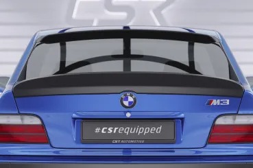 CSR Heckspoiler | Heckflügel mit ABE für BMW 3er E36 Coupe HF987-S strukturiert schwarz matt (keine Lackierung erforderlich)