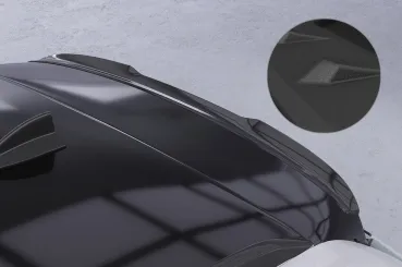 CSR Heckspoiler | Heckflügel mit ABE für BMW 3er E91 Touring HF113-S strukturiert schwarz matt (keine Lackierung erforderlich)