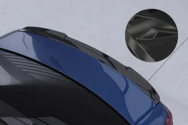 CSR Heckspoiler | Heckflügel mit ABE für BMW 5er / i5 G60 HF149-C Carbon Look Hochglanz (keine Lackierung erforderlich)