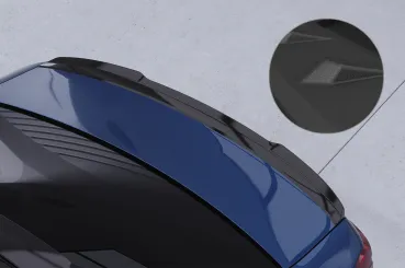 CSR Heckspoiler | Heckflügel mit ABE für BMW 5er / i5 G60 HF149-S strukturiert schwarz matt (keine Lackierung erforderlich)