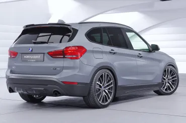 CSR Heckspoiler | Heckflügel mit ABE für BMW X1 F48 HF260-S strukturiert schwarz matt (keine Lackierung erforderlich)