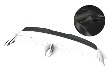 CSR Heckspoiler | Heckflügel mit ABE für Dacia Sandero Stepway / Sandero 3 (DJF) HF291-G Glossy schwarz Hochglanz (keine Lackierung erforderlich)