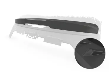 CSR Heckspoiler | Heckflügel mit ABE für Fiat 500 Cabrio HF990-L Lackierung erforderlich (unlackiert roh)
