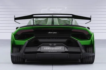 CSR Heckspoiler | Heckflügel mit ABE für Lamborghini Huracan HF202-S strukturiert schwarz matt (keine Lackierung erforderlich)