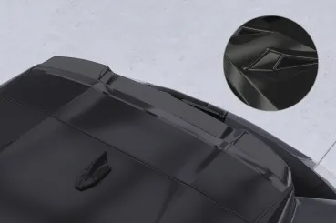 CSR Heckspoiler | Heckflügel mit ABE für Peugeot 2008 II / e-2008 HF186-G Glossy schwarz Hochglanz (keine Lackierung erforderlich)