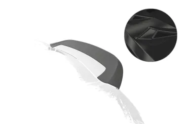 CSR Heckspoiler | Heckflügel mit ABE für Porsche 718 Spyder (Typ 982) HF941-G Glossy schwarz Hochglanz (keine Lackierung erforderlich)