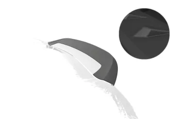 CSR Heckspoiler | Heckflügel mit ABE für Porsche 718 Spyder (Typ 982) HF941-S strukturiert schwarz matt (keine Lackierung erforderlich)