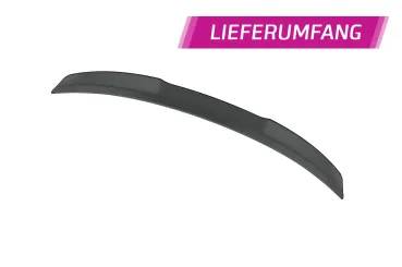 CSR Heckspoiler | Heckflügel mit ABE für Porsche 911/992 Cabrio / Targa HF285-S strukturiert schwarz matt (keine Lackierung erforderlich)