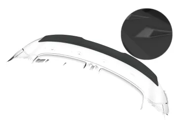 CSR Heckspoiler | Heckflügel mit ABE für Porsche 911/992 Cabrio / Targa HF285-S strukturiert schwarz matt (keine Lackierung erforderlich)