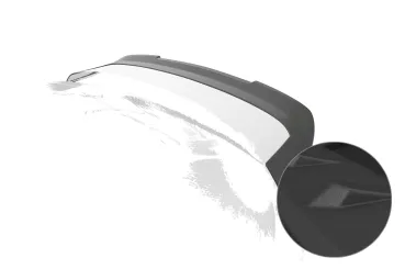 CSR Heckspoiler | Heckflügel mit ABE für Porsche 911/997 Turbo /Turbo S HF931-S strukturiert schwarz matt (keine Lackierung erforderlich)