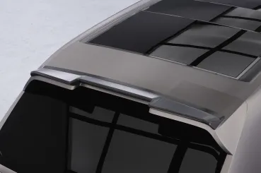 CSR Heckspoiler | Heckflügel mit ABE für Porsche Cayenne (Typ 9PA) Turbo HF137-G Glossy schwarz Hochglanz (keine Lackierung erforderlich)